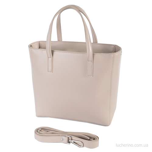 Елегантна сумка в стилі "Tote Bag" від українського бренду  "LucheRino"  виготовлена з високоякісного шкірзамінника та фурнітури в кольорі  - нікель.